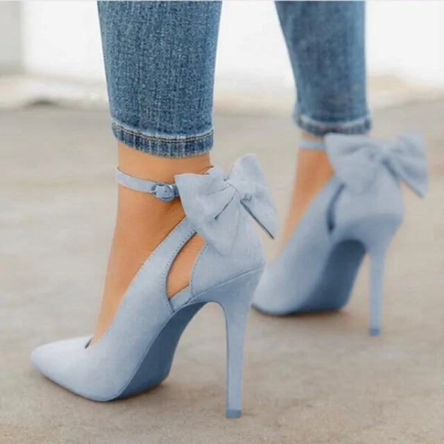 Women's Bow Line Buckle Pumps