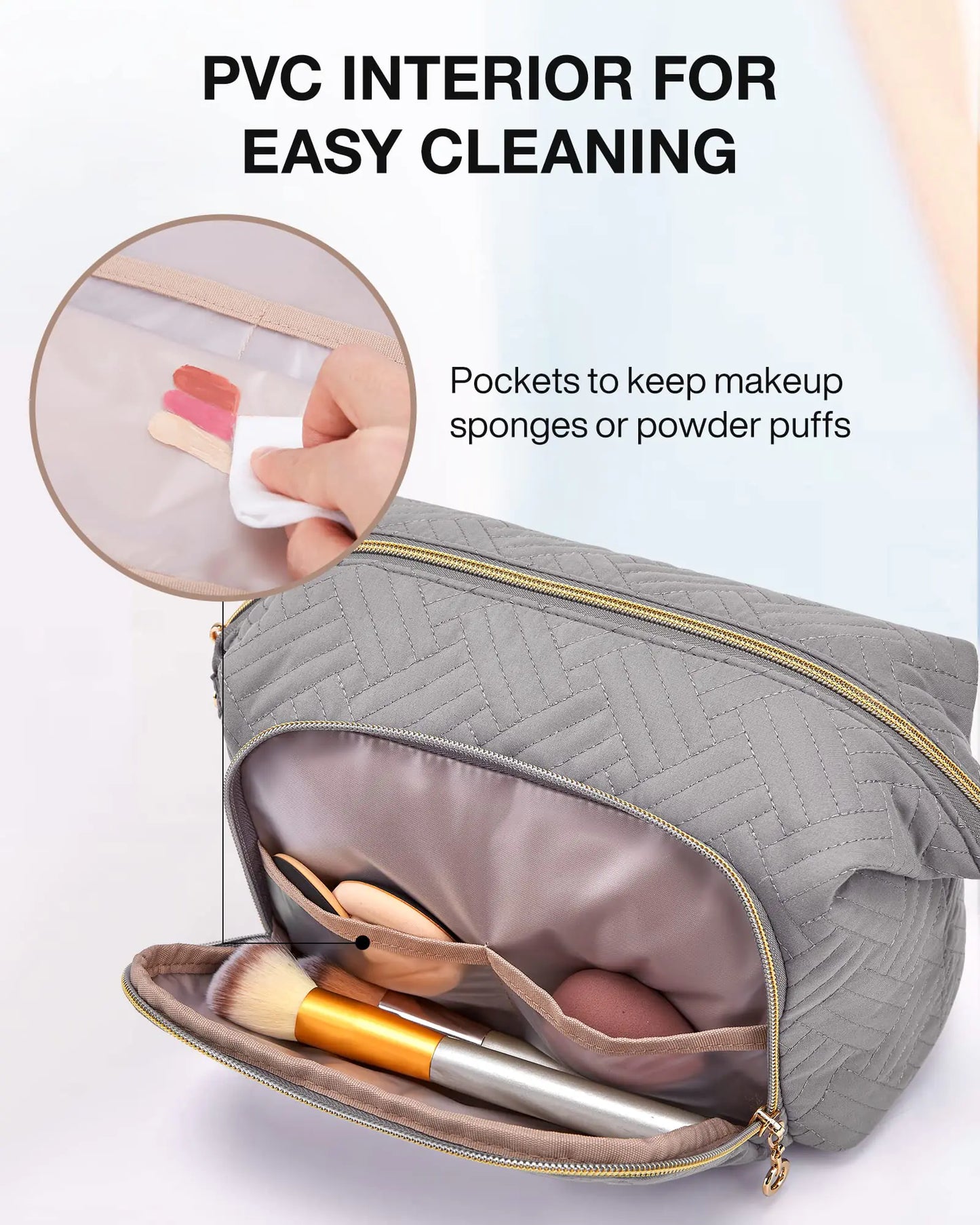 Large Travel Makeup Bag