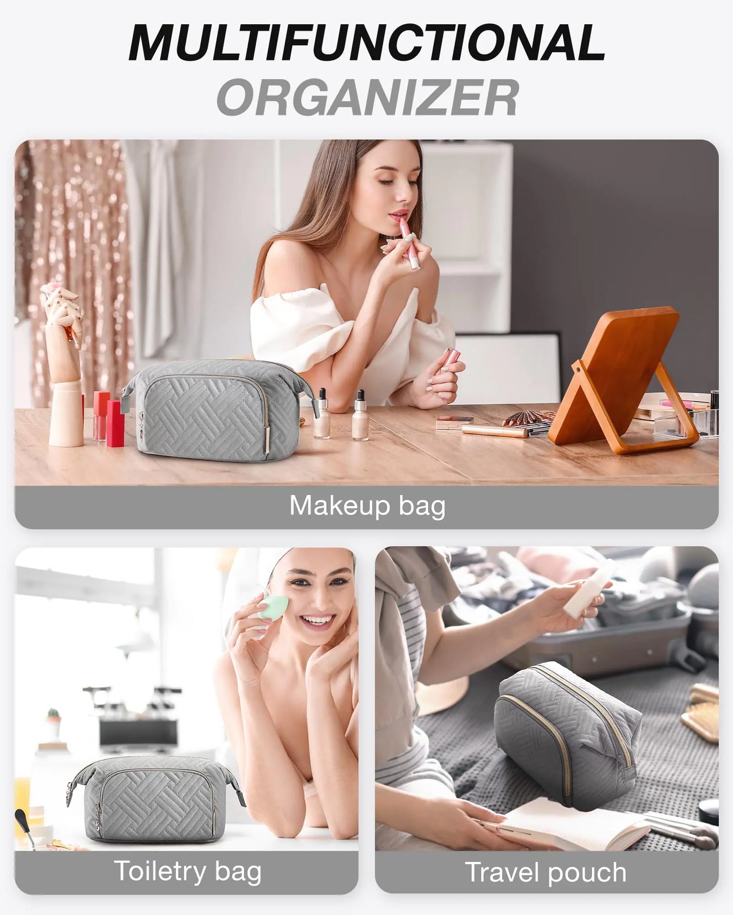 Large Travel Makeup Bag