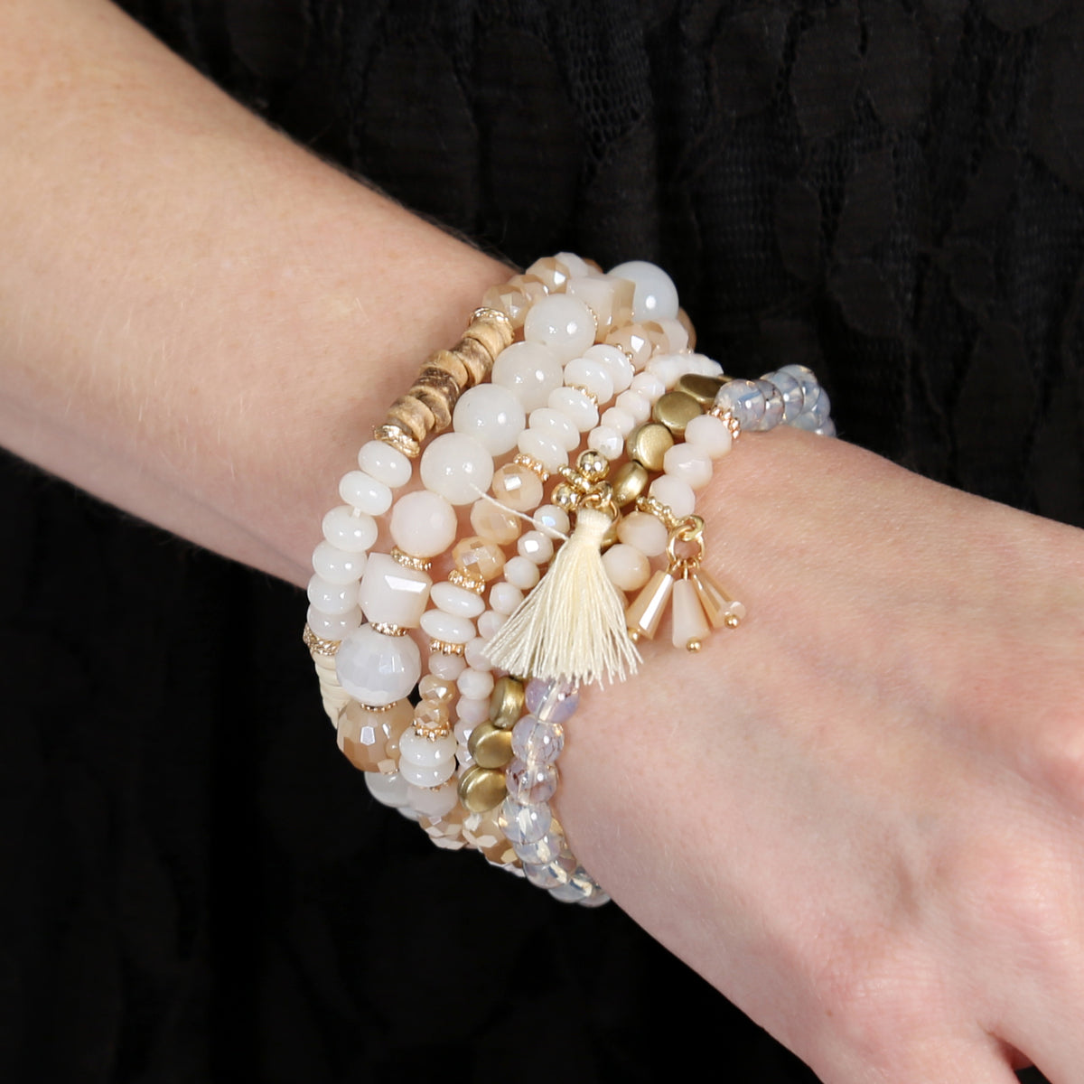 Women's Beaded Stack Bracelet