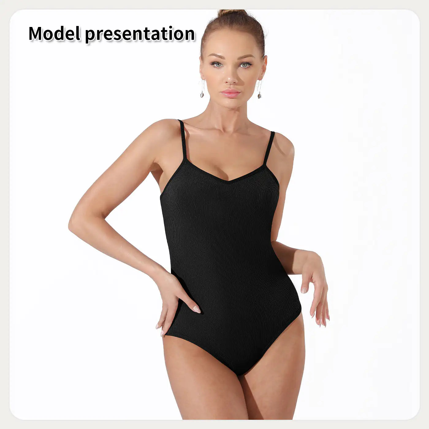 Women's Simple Solid Color Thong Bodysuit