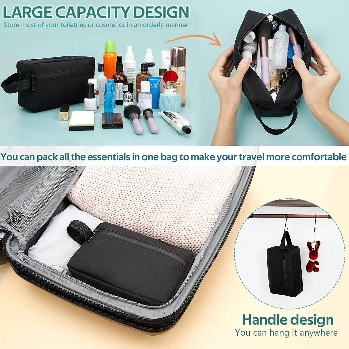 Unisex Travel Toiletry Bag