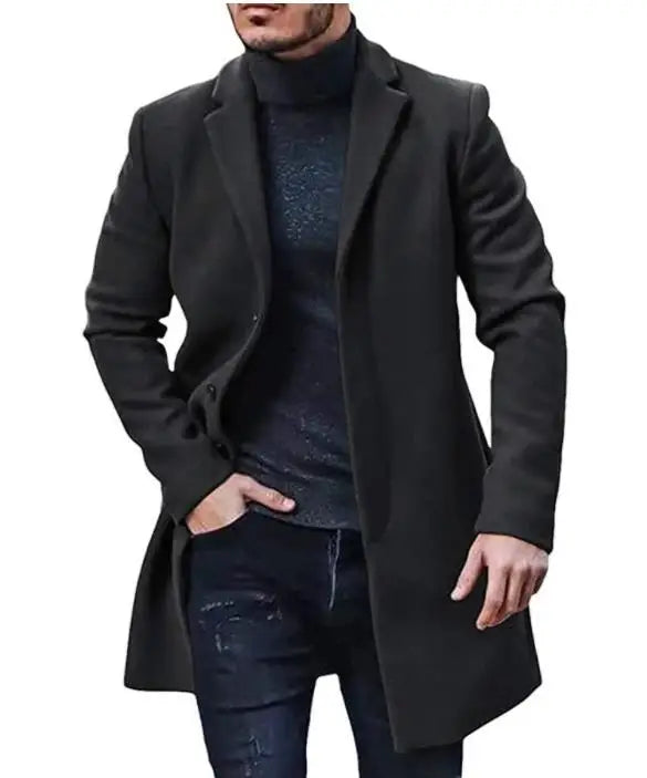 Men's Casual Wool Trench Coats