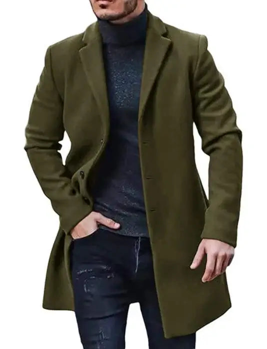 Men's Casual Wool Trench Coats