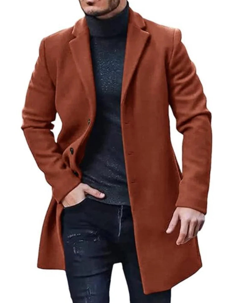 Men's Casual Wool Trench Coats