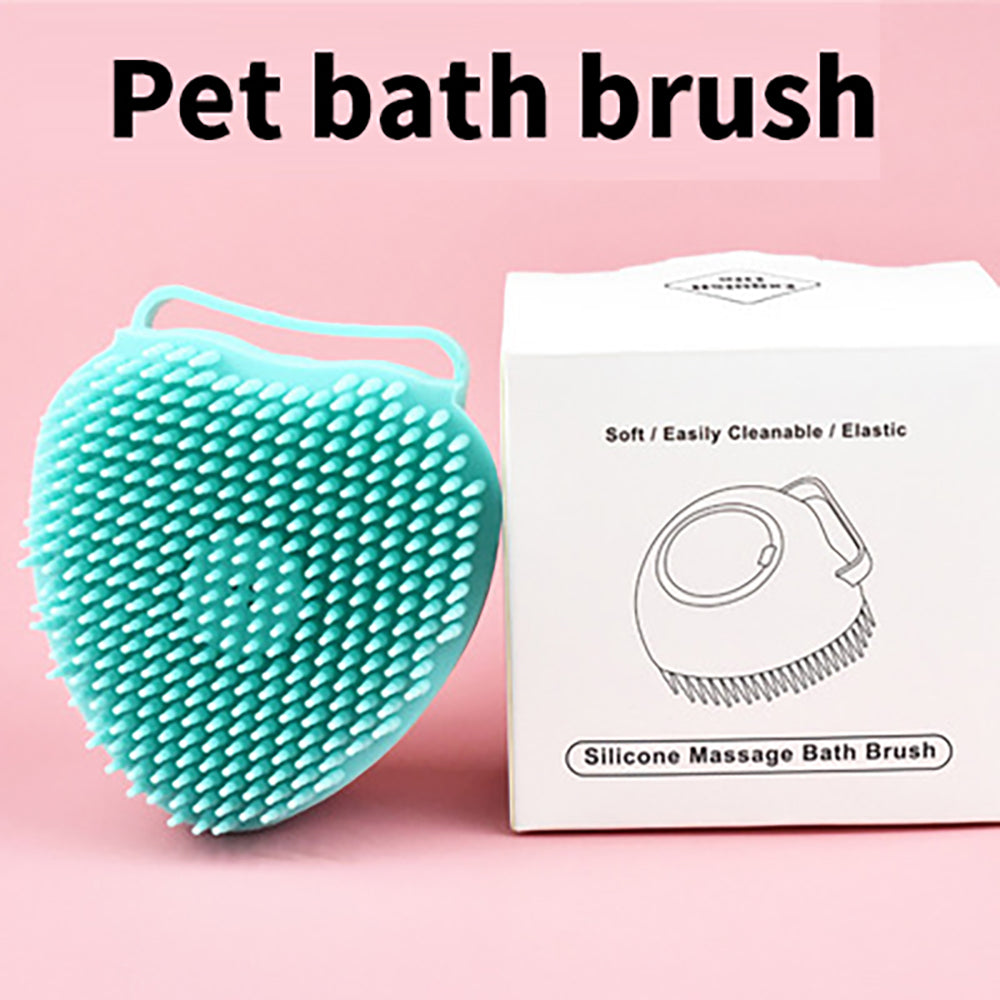 Dog Cleaning Pet Massage Shampoo Silicone Brush