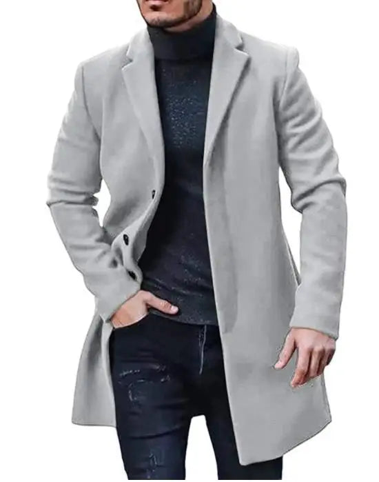Men's Casual Wool Trench Coats