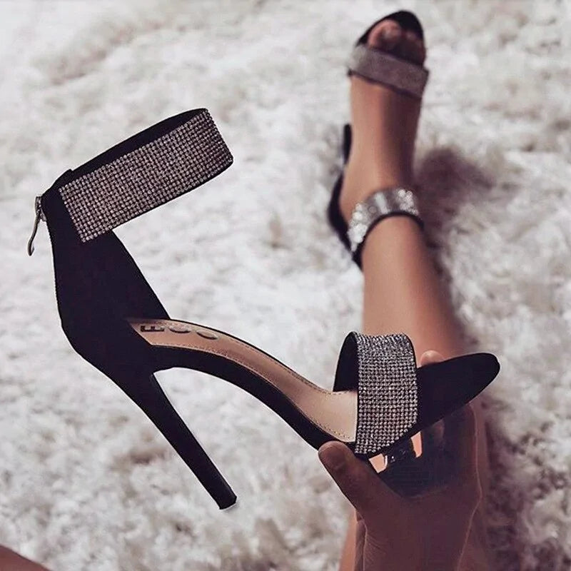 Women's Embellished High Thin Heels
