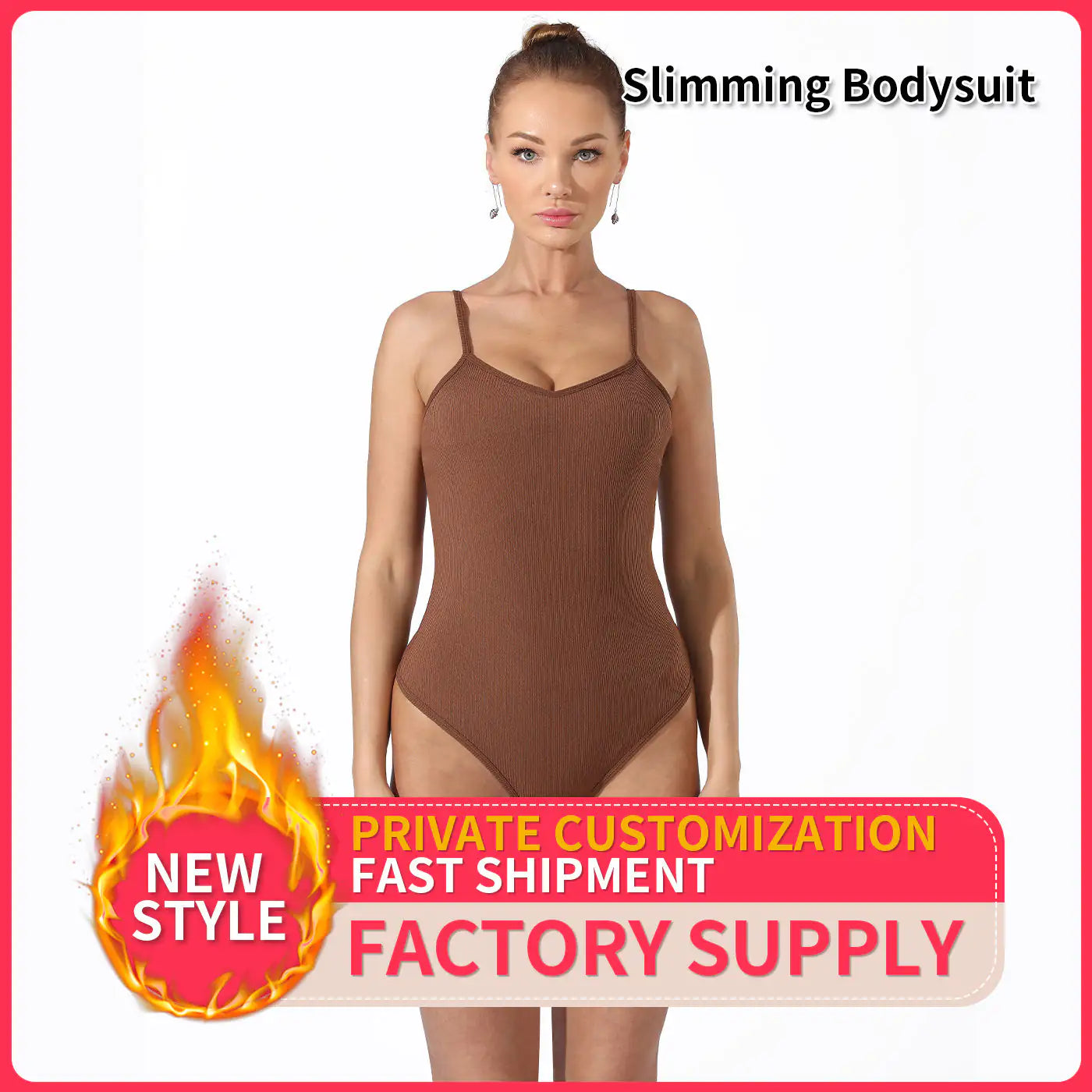 Women's Simple Solid Color Thong Bodysuit