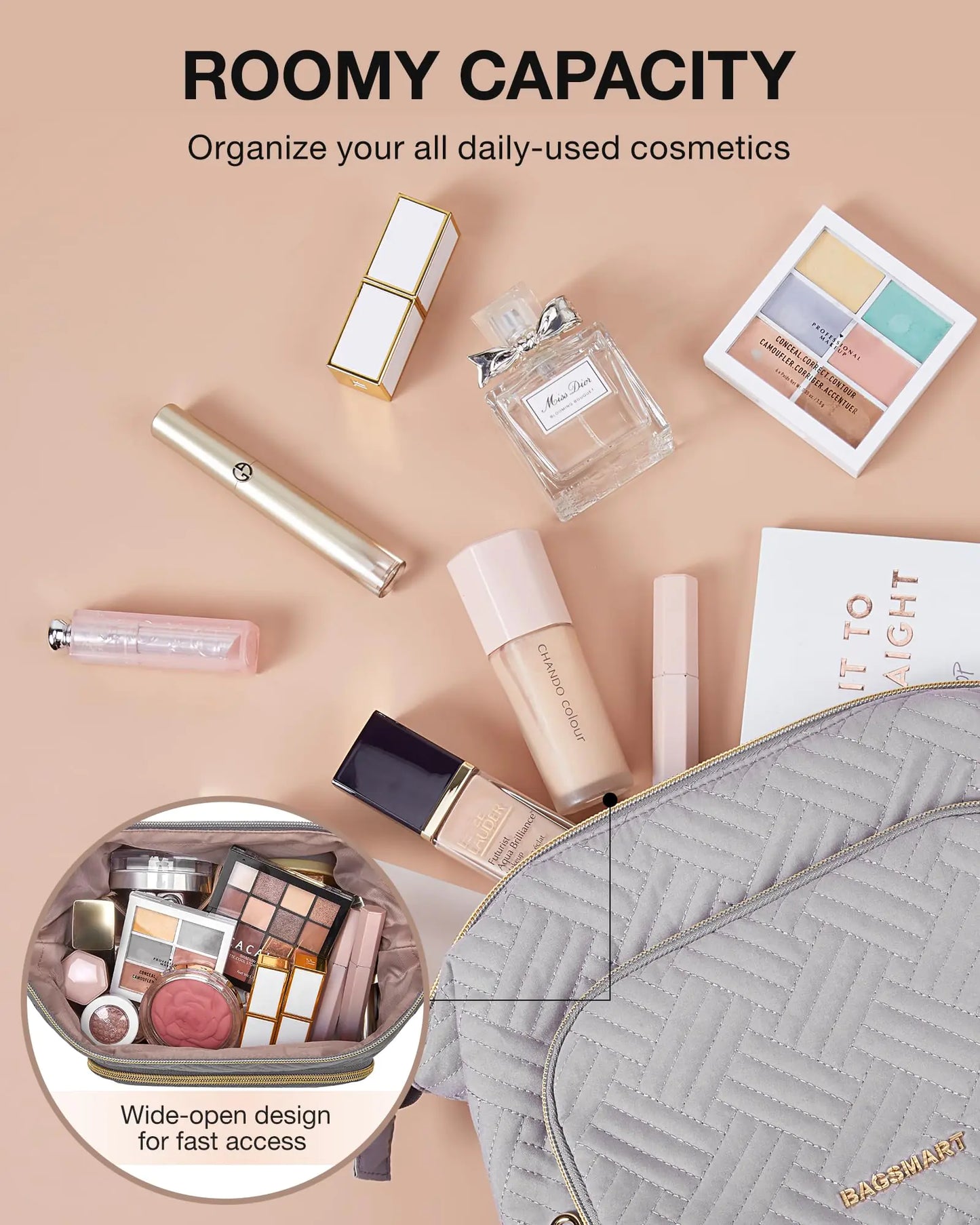 Large Travel Makeup Bag