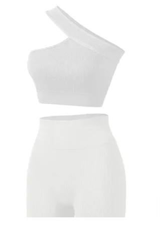 Women's Sports Fitness Shockproof Off-Shoulder Suit