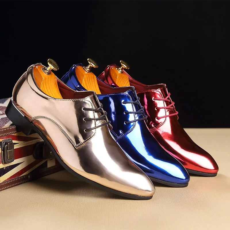 Men's Metallic Business Shoes