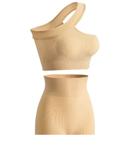 Women's Sports Fitness Shockproof Off-Shoulder Suit