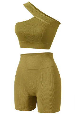 Women's Sports Fitness Shockproof Off-Shoulder Suit
