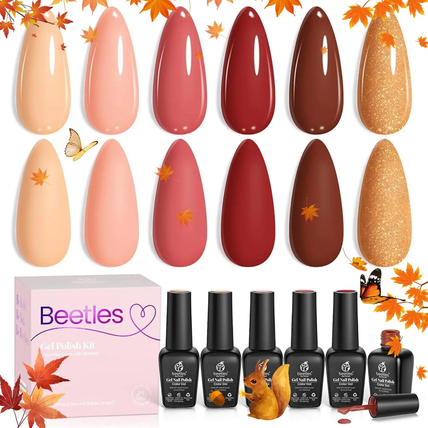 Beetles Green Gel Nail Polish Set