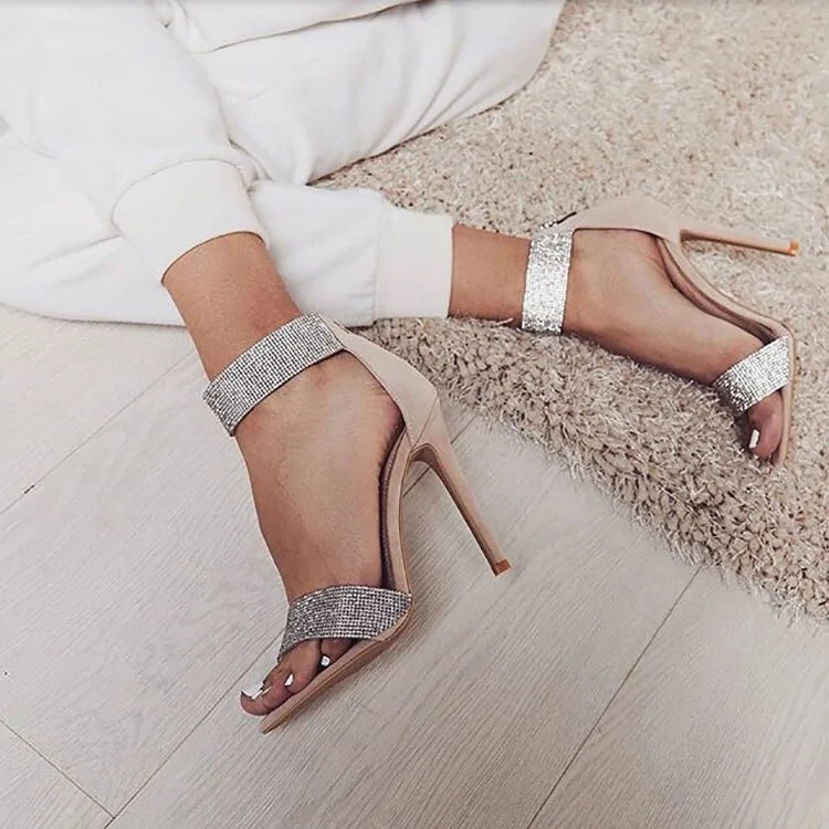 Women's Embellished High Thin Heels