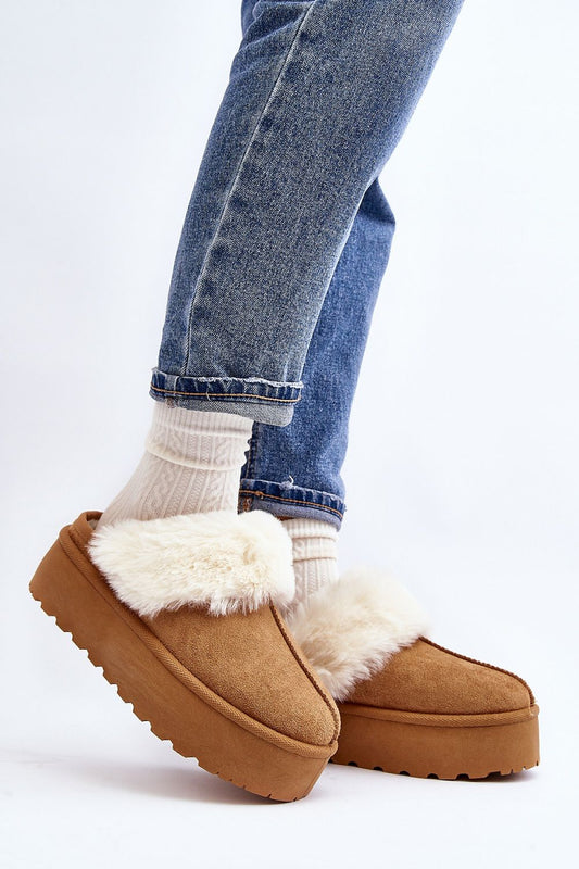 Platform Plush Slippers