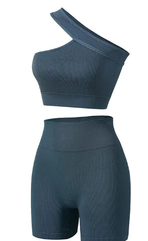 Women's Sports Fitness Shockproof Off-Shoulder Suit
