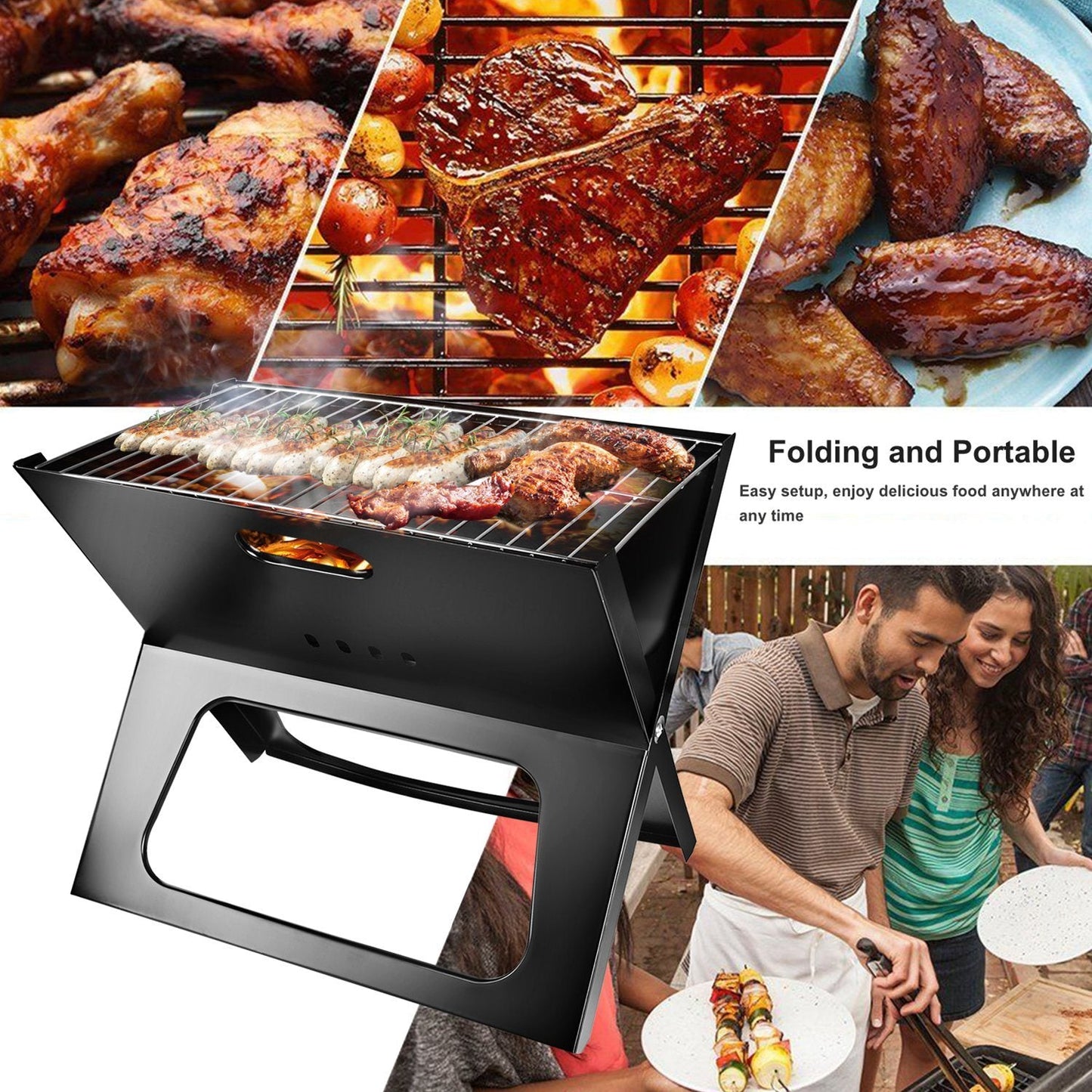 Portable BBQ Charcoal Barbecue Grill