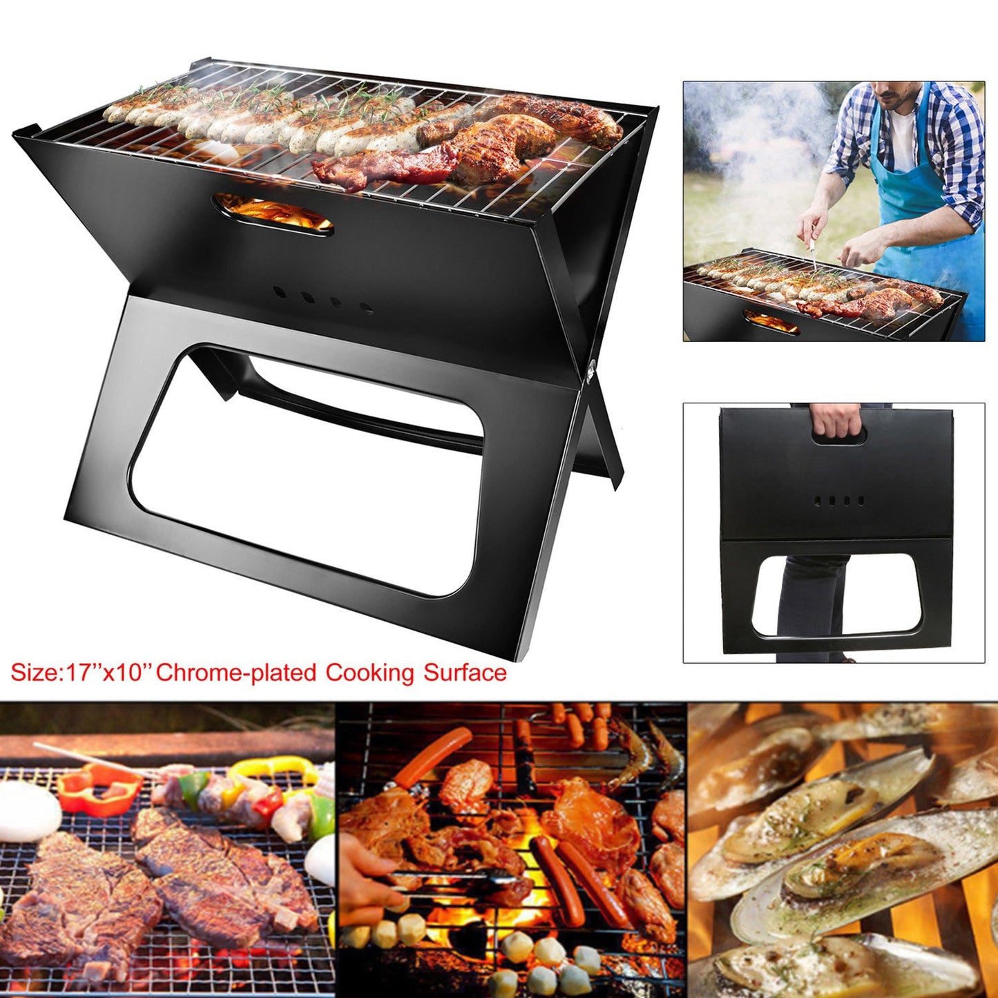 Portable BBQ Charcoal Barbecue Grill
