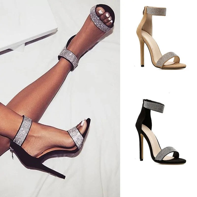 Women's Embellished High Thin Heels
