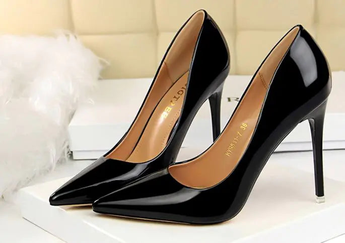 Women's Designer Metallic Heels