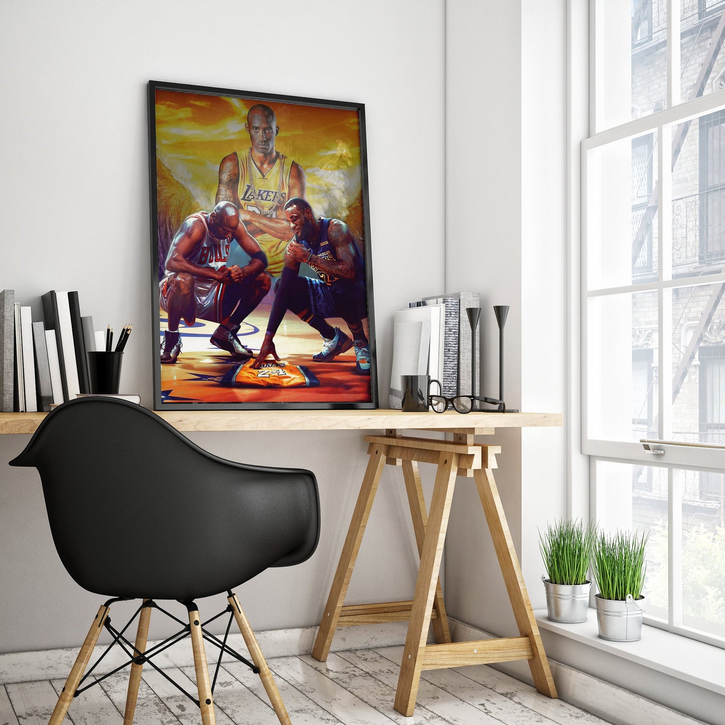 Jordan Kobe Lebron Wall Art