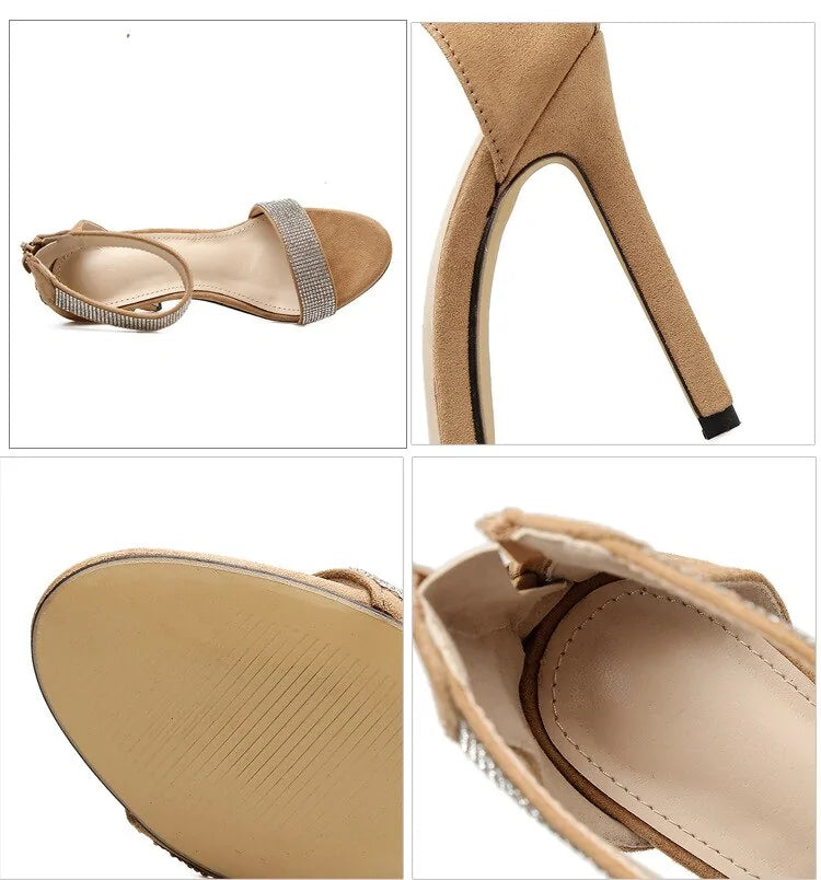Women's Embellished High Thin Heels