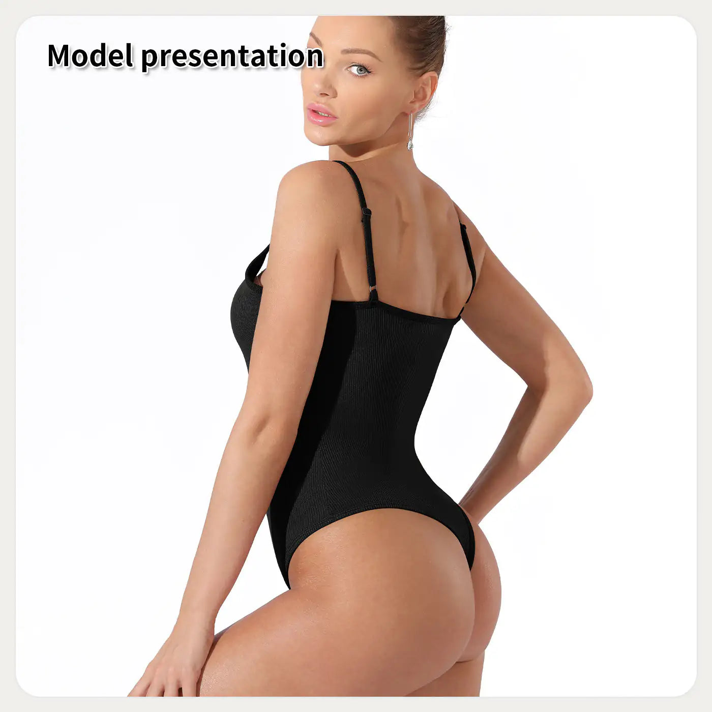 Women's Simple Solid Color Thong Bodysuit