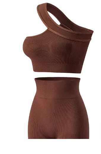 Women's Sports Fitness Shockproof Off-Shoulder Suit