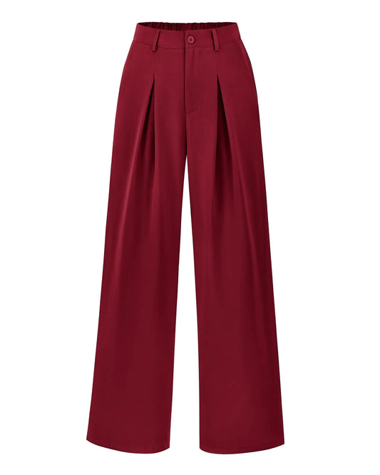 Women's High Waist Casual Wide Leg Pants