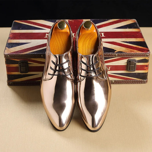 Men's Metallic Business Shoes